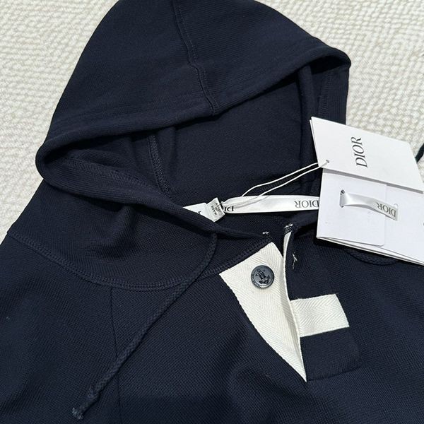 24Summer♪ディオール◆ 半袖 パチモン フード付き スウェットシャツ 423S25A4117